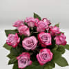 12 short stemmed roses