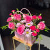 Beautiful Bright pink roses, make somebodies day brighter and happier 