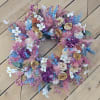 Beautiful dried  summer wreath for indoor or out.  This is