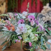 Modern display of premium blooms