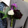 Match your corsage with a dazzling boutonniere for your guy. Hand-made and