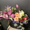 Arrangement with a bear plush and chocolates is Deluxe.
Something different and cute