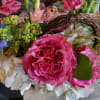 This Flower basket comes in two different color and sizes.
Definitely spring vibe.