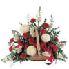 Red &amp; White Fireside Basket
