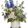 Make a modern statement with this mid-century ceramic planter. Arranged with a