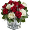 The perfect Christmas hostess gift, this exciting bouquet of red and white