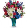 As enchanting and elegant as the sea, this stunning blown glass vase