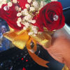 Pick the color roses and color ribbon and I will make you