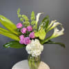 Introducing our &quot;Kyoto Charm Bouquet&quot; - a delightful mix of white hydrangeas