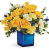 You&#039;re golden when you send this sunshine yellow rose bouquet! It&#039;s perfectly