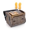 The Kabrio Wine &amp; Cheese Picnic Basket with Lid is the perfect