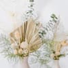 An all dried, everlasting arrangement in the sweetest bud vase!  Featuring