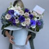 Amazing arraignment with with gorgeous hydrangea ,anemones and purple orchids