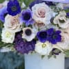 Amazing arraignment with with gorgeous hydrangea ,anemones and purple orchids