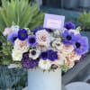 Amazing arraignment with with gorgeous hydrangea ,anemones and purple orchids
