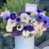 Amazing arraignment with with gorgeous hydrangea ,anemones and purple orchids