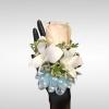 Recipe: Regular rose and Dendrobium Orchids Boutonniere and Corsage.
Rose color available: white