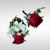 Recipe: Regular rose and Dendrobium Orchids Boutonniere and Corsage.
Rose color available: white