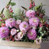 &quot;Pink Dahlia Dream,&quot; a stunning bouquet that features vibrant pink dahlias paired