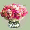  A sweet perfect composition of floral arrangement from variations of blush