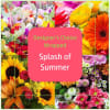 Splash into the colors of Summer with a made-on-the-spot wrapped floral bouquet!