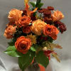 More fall color, please!  This festive fall color bouquet, perfect for