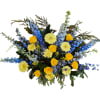 A Blue and yellow arrangement 