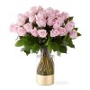 The picture perfect petals of these pink roses gracefully unfold over a