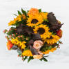 We all love picnic baskets. What about sunflowers basket? Instead of being