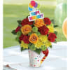 Send a celebration someone&#039;s way with this colorful bouquet, hand-delivered on a