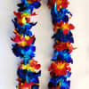 Blue &amp; Orange orchid Lei