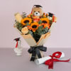 Celebrate his graduation with this vibrant and energetic bouquet. The bright sunflowers