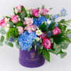 PURPLE AND BLUE FLOWERS IN A LOGO BOX

Elegant, romantic and beautiful. This