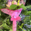Pink Flower wrap with lilies roses  wax and lemon leaves 