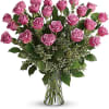 A gorgeous greeting for any occasion, this lovely lavender bouquet features two