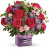 Lavish her in lavender this Mother&#039;s Day! Bursting with hot pink roses