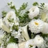 Color Palette: All White. 
Flowers will be carefully selected based on seasonal