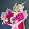 A bold and striking bouquet in vivid lavender and purple tones. It&rsquo;s
