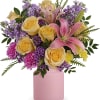Cheers to you! Celebrate any day with this cheerful gift of pink