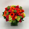 an eye catching show stopping arrangement here! beautiful summer colors that will