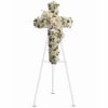 Devotion and hopes for eternal salvation with this gracefully elegant cross
