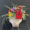 Approx 8&rdquo; whimsical concrete pot will being a smile to friend and