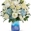 Like a calm morning by the sea, this beautiful bouquet of blue