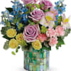 Soft and sweet, the beauty of this stunning springtime bouquet is matched