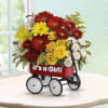 Talk about the perfect welcome wagon! Available for boys and girls, this