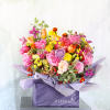 An unique handcraft texture ceramic vase arrangement with Brilliant color palette create