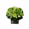 (18) This arrangement, a selection of premium green flowers with graceful white