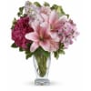 Celebrate your love with this beautifully blushing bouquet! Luxurious lilies, delicate hydrangea