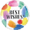 Select this watercolor best wishes mylar!