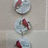 A thermal spinner featuring a cardinal on a branch.

Text Reads: &quot;A gentle